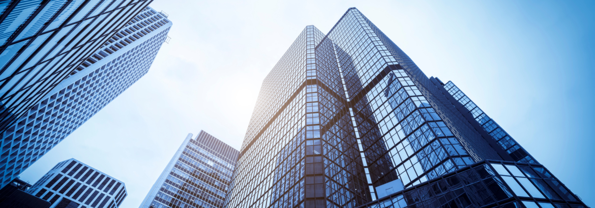 Commercial,Buildings,In,Hongkong,Are,Low,Angle,,China,